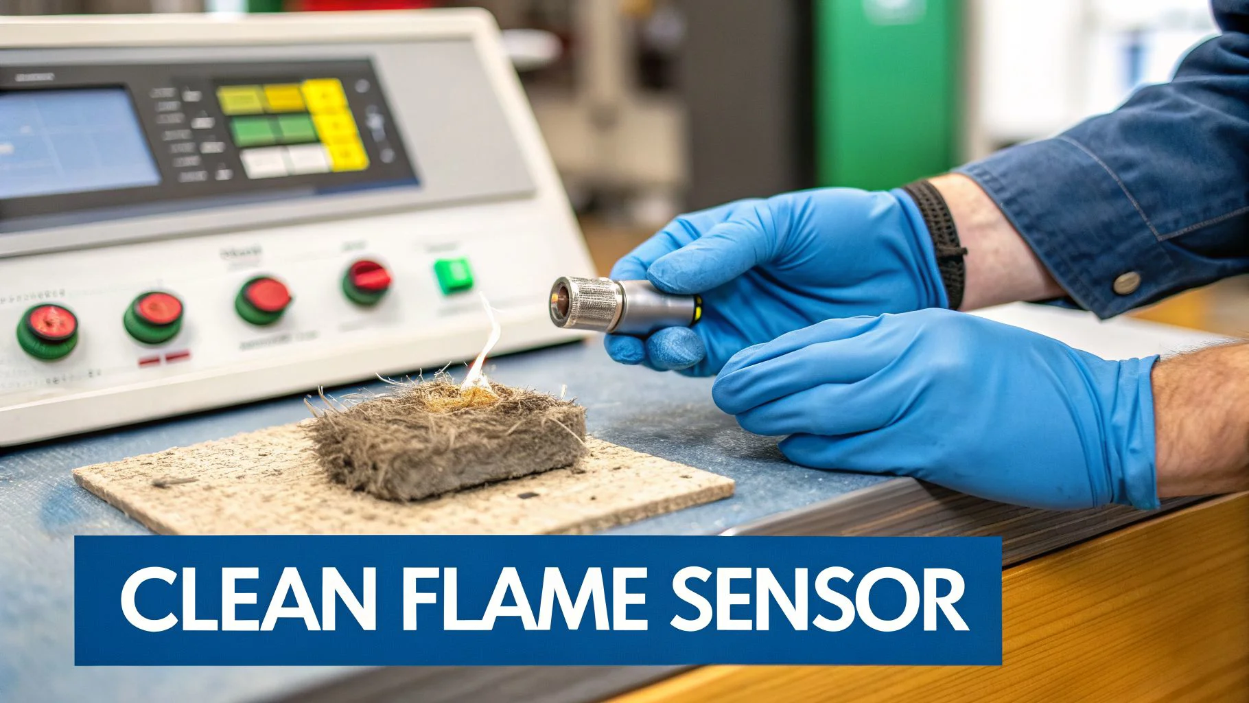 Clean flame sensor