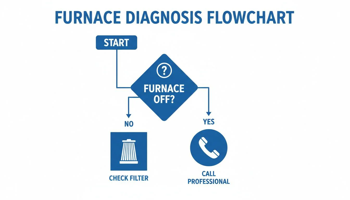 Furnace diagnosis flowchart