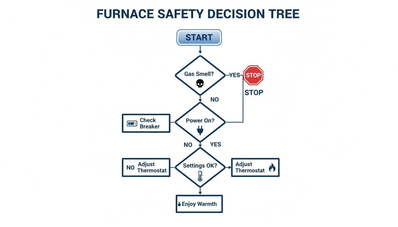 Furnace safety decision tree