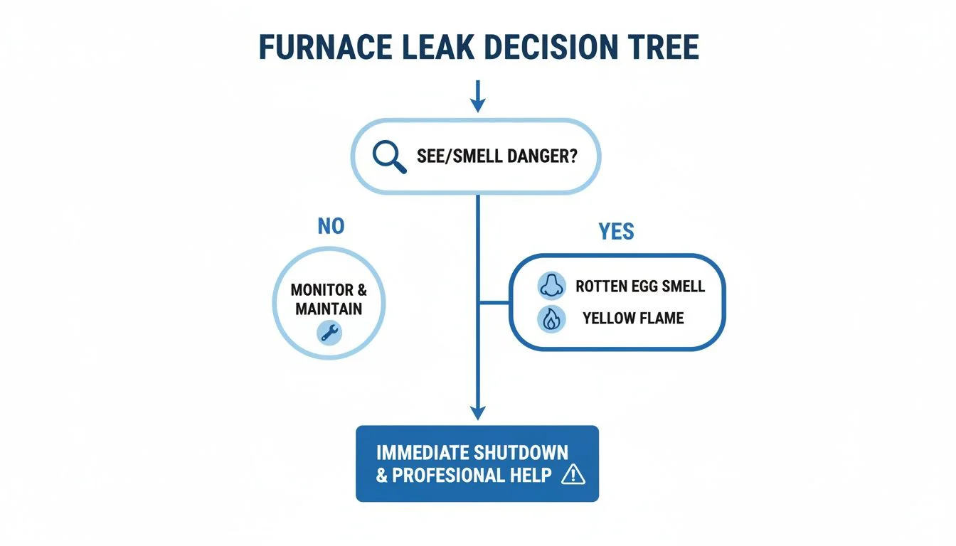 Furnace leak decision tree