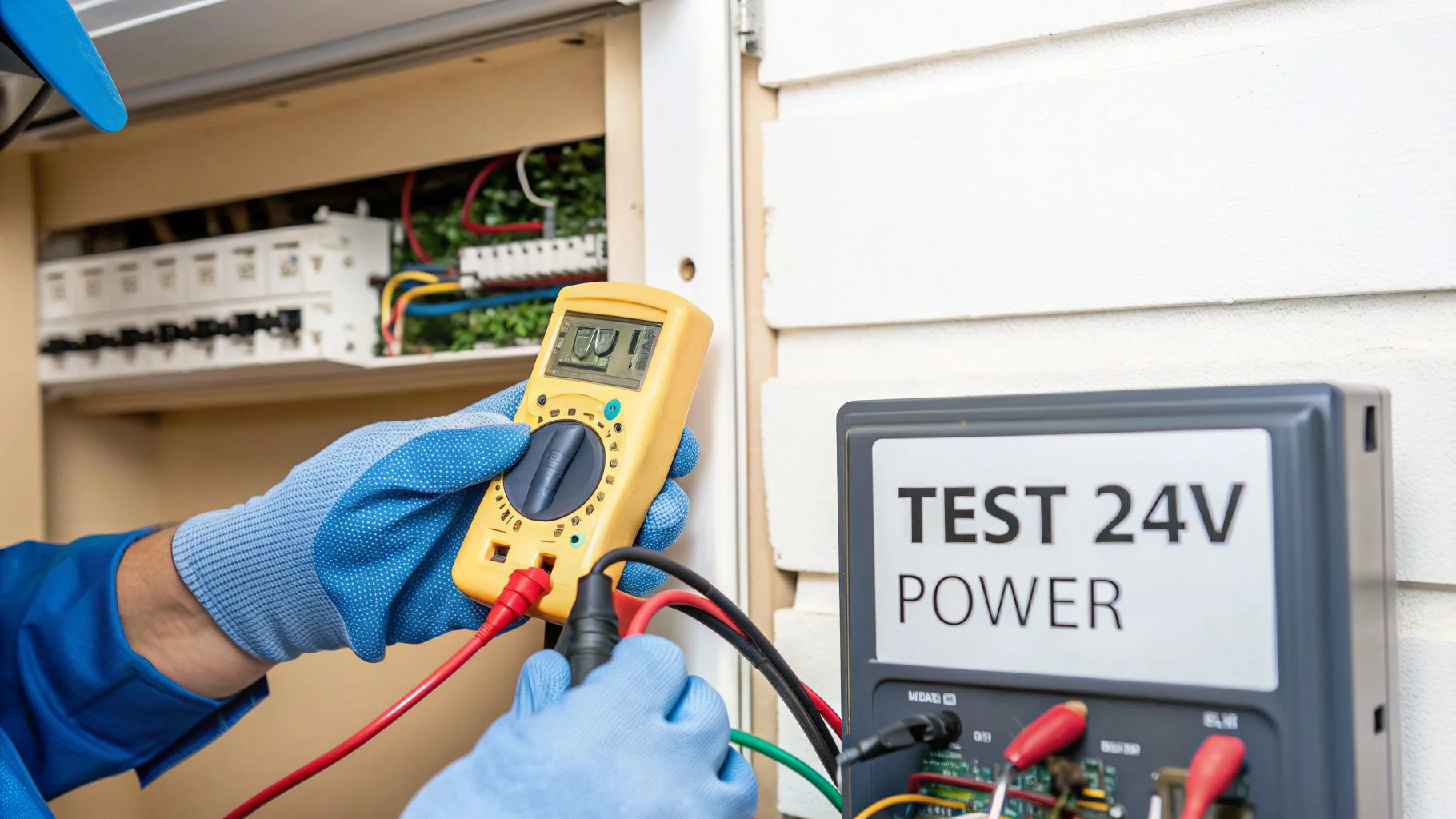 Testing for 24V Power with a Multimeter