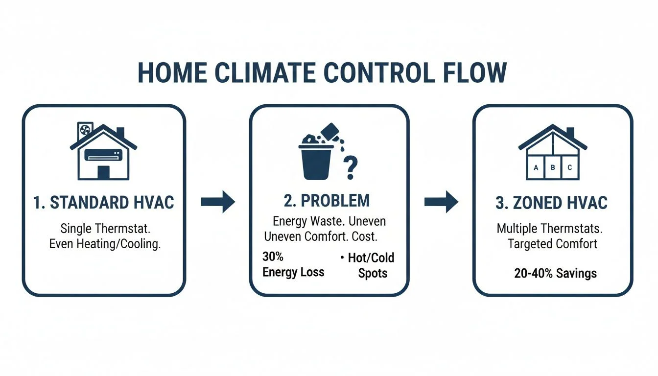 Home climate control flow