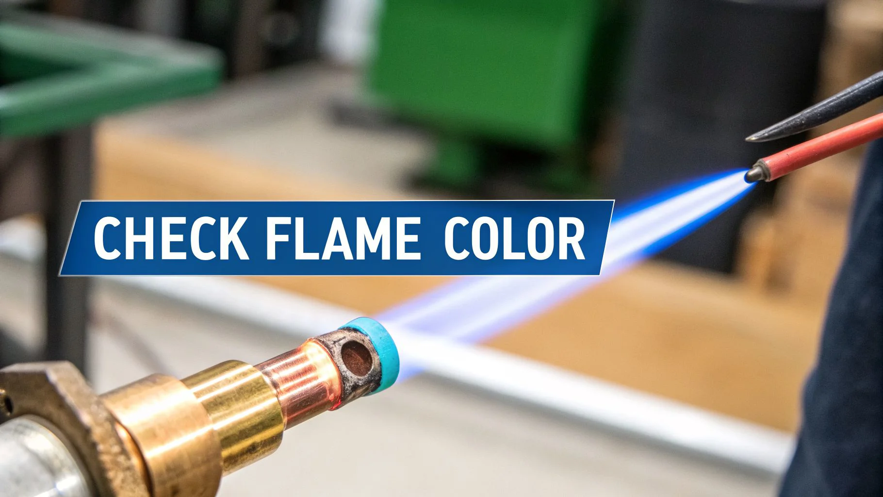 Check flame color