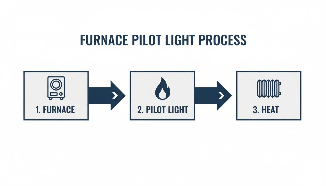 Furnace pilot light process