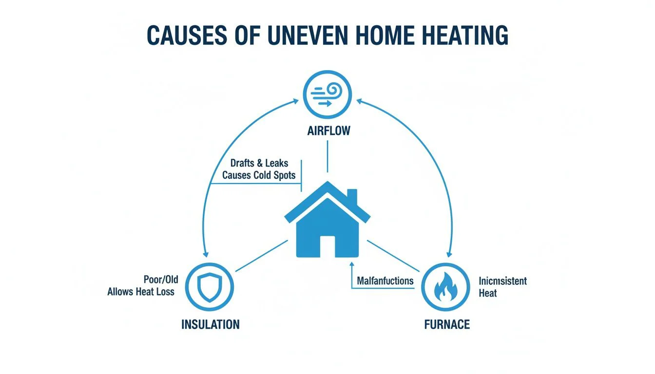 Causes of uneven home heating