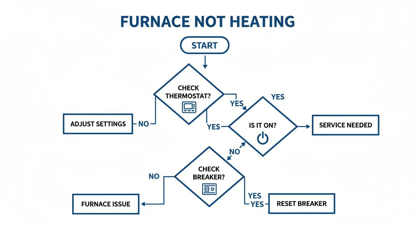 Furnace not heating - troubleshooting